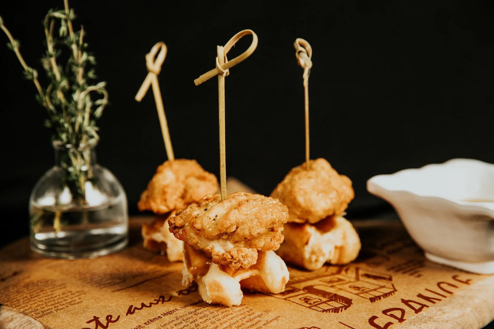 An appetizer spread